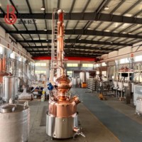 Alambic en cuivre Boben de 250 gallons, distillateur commercial à colonne pour la fabrication de spiritueux