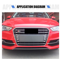 Grille avant de voiture haute brillance en gros Yinhua Manufacture pour 14-16 A3 S3 Grille avant noire
