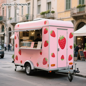 OEM Restaurant Cart <b>Crepe</b> Mobile Kiosk Design For Sale Food Truck Trailer - Product Image 5