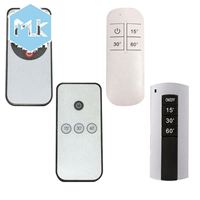 Lampu Germisida UV MLK Kontrol Jarak Jauh Nirkabel Panel Tipis Pengatur Waktu 4 Tombol Pengontrol Jarak Jauh RF Nirkabel 433Mhz Saklar