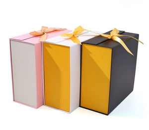 Wholesale Rigid Cardboard Flip-Top Folding <b>Gift</b> <b>Box</b> with Magnetic Closure and Ribbon for Valentine's Day - Product Image 5