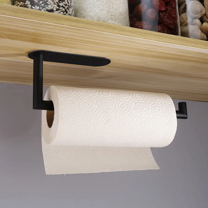 Wall Mount 304 Stainless Steel Kitchen Bathroom Hanging Hanger Towel Roll Tissue Toilet Paper Holder