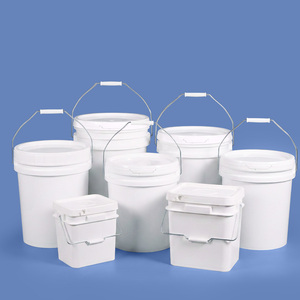 5L~50L Food-Grade PP Plastic <strong>Bucket</strong> with Metal Handle Leakproof <strong>White</strong> Plastic Pail with Tamper Evidnet Lid - Product Image 4