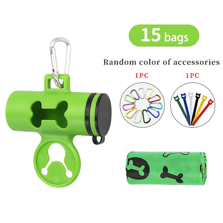 1 rollo EPI de bolsas de basura biodegradables para mascotas, bolsa de basura para caca de perro con dispensador