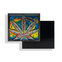 Kreativer hölzerner geprägter Reise-Souvenir-Aluminiumfolien-Kühlschrank magnet