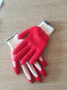 Gants de sécurité en coton latex enduit de caoutchouc vietnamien, anti-coupure, antidérapants, réutilisables, tricotés, calibre 10, protection pour le jardinage - Product Image 2