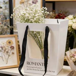 Bolsas de Papel Kraft Trapezoidales Ecológicas Personalizadas para Ramos, Embalaje de Regalo Hecho a Mano, Reciclable y Biodegradable - Product Image 5