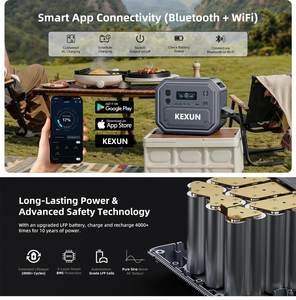 สถานีไฟฟ้าพกพา 2500W 2160Wh แบตเตอรี่ LiFePO4 EU อินเวอร์เตอร์คลื่นไซน์บริสุทธิ์ 2800 วัตต์ พร้อมพอร์ต PD - Product Image 2