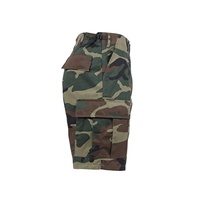 Pantalon court cargo tactique en coton camouflage multi-poches pour hommes, logo personnalisé, ISO CE