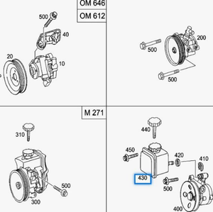 0004602383 Convient pour le réservoir de pompe de <span class=keywords><strong>direction</strong></span> <span class=keywords><strong>assistée</strong></span> <span class=keywords><strong>Mercedes</strong></span>-Benz Classe C <span class=keywords><strong>W203</strong></span> - Product Image 4