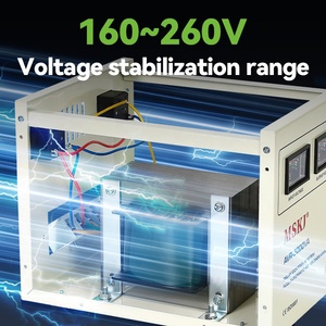 Estabilizador de voltaje electrónico monofásico <span class=keywords><strong>AVR</strong></span> 10kVA, tipo servomotor, entrada de 160V - 260V - Product Image 3