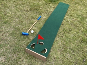 Jeu d'extérieur en bois pour enfants Jouets en bois pour enfants DIY éducatif disque <span class=keywords><strong>golf</strong></span> club set <span class=keywords><strong>mini</strong></span> <span class=keywords><strong>golf</strong></span> practise training mat - Product Image 2