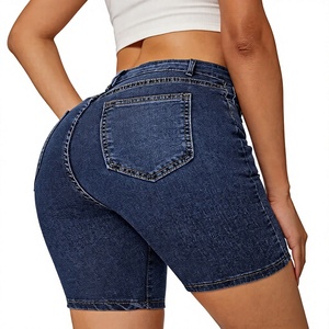 2024 Hot Sale Summer Embroidered Decorative <b>Women's</b> Denim <b>Shorts</b> Fashionable Casual Customized Denim <b>Shorts</b> Skinny Fit - Product Image 1