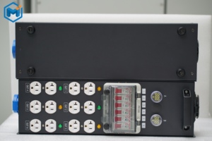Boîte de distribution d'énergie électrique portable de petite taille US 50A, contrôleur d'éclairage de scène avec 12 prises Edison, distributeur d'énergie portable - Product Image 5