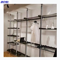 Étagère moderne en aluminium avec éclairage LED rectangulaire personnalisé pour la décoration de la maison, article haut de gamme