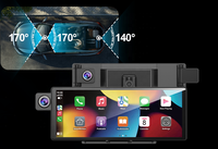 Moniteur intelligent 10,26 pouces IPS 3 caméras (avant, intérieur, arrière) avec enregistrement 1080P, DVR, CarPlay, GPS et Wi-Fi