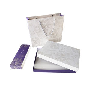 ZY Tapa de embalaje y caja de regalo inferior <span class=keywords><strong>con</strong></span> mangas Bolsas de papel duraderas <span class=keywords><strong>con</strong></span> forro transparente dentro de la caja contenedora de compras rígida de lujo - Product Image 3