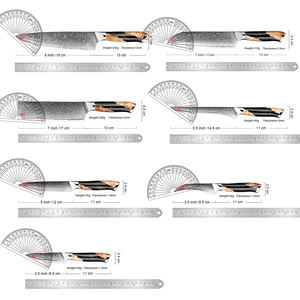 <span class=keywords><strong>Couteau</strong></span> de <span class=keywords><strong>chef</strong></span> Damas à 67 couches, <span class=keywords><strong>couteau</strong></span> de <span class=keywords><strong>chef</strong></span> japonais tranchant, <span class=keywords><strong>couteau</strong></span> à trancher <span class=keywords><strong>Santoku</strong></span> polyvalent avec manche ergonomique en bois et résine stable - Product Image 2