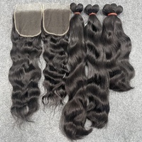 Lot de Cheveux Naturels Cambodgiens Bouclés et Volumineux, Cuticules Alignées, Cheveux Humains Bouclés Indiens Birmans avec Fermetures en Dentelle HD 2x6 et 5x5
