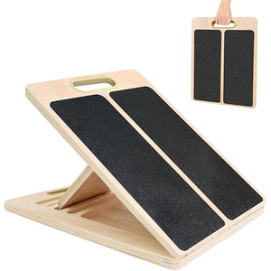 Tavola Inclinata in Legno per Stretching del Polpaccio, Tavola Portatile per Stretching - Product Image 1