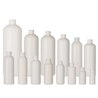 Récipient HDPE noir direct d'usine 150-200ml avec capuchon à double verrouillage, pot de col de 47mm bouteille de supplément