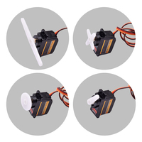 YIDI ES08MA II 微型伺服电机 4.8-6V 塑料金属齿轮 360 度角 12g CE/RoHS 认证 适用于固定翼飞机机器人