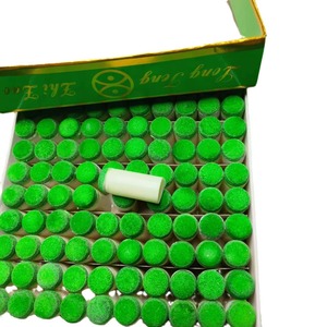 Couvre-pointe de queue de billard en plastique vert, durable, résistant à l'eau, accessoire de snooker, lot de 100 pièces - Product Image 5
