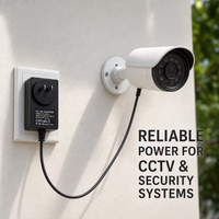 Adaptateur secteur DC 5V 6V 9V 18V 24V avec sortie 1A 2A, connexion par prise pour CCTV, LED, routeur, adaptateur 12V