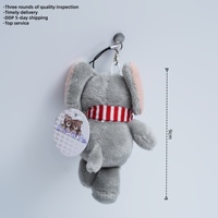 20 + ans Usine En Gros Éléphant En Peluche Animal Jouets min Doux Porte-clés Peluches Ours En Peluche Enfants Mignon Juguetes Sac Pendentif