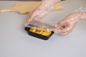 Heavy Duty Disposable PP <strong>Rectangular</strong> Food <strong>Containers</strong> &amp; Takeaway Boxes with Lids for Noodle Customizable Large Capacity - Product Image 3