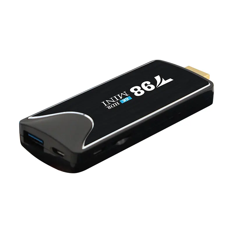 Mini TV Stick 4K RK3318 H.265 Media Player 3D Video 2.4G 5G WIFI Intelligente TVBox Set top TV box android 10 YouTube Netfli