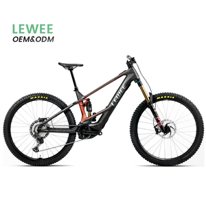 Bicicleta de Montaña con Motor Central Barata, Cuadro de Carbono con Suspensión Completa, Tija de Sillín Telescópica, Freno de Disco Hidráulico, E-MTB en Venta - Product Image 1