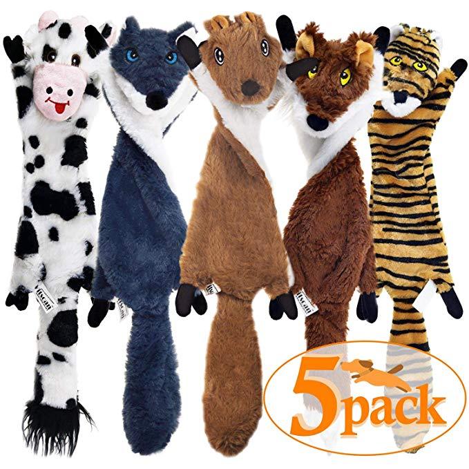 Dog Squeaky Toys 5 Pack Pet