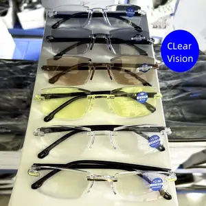 새로운 저렴한 도매 사용자 정의 로고 복고풍 독서 안경 여성 독서 안경 남성