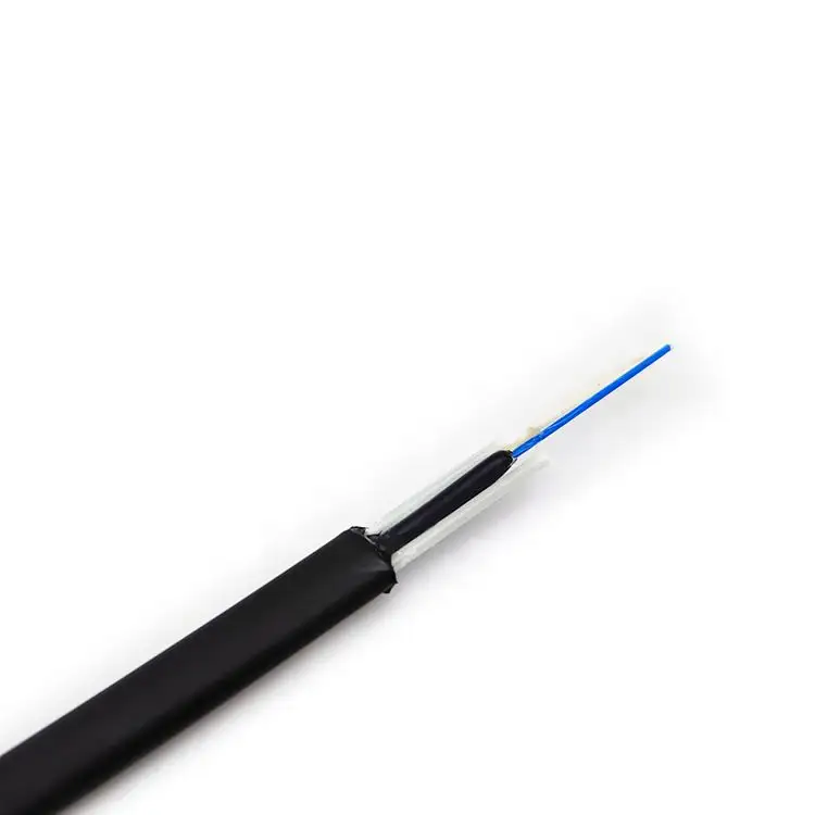 Çekirdek Fiber optik kablo anten zırhlı 2 4 6 8 10 12 24 1km siyah ceket zırh çelik ahşap açık