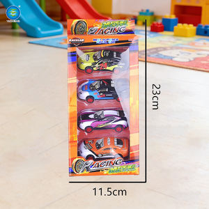 Coche de Carreras de Metal de Aleación, Sin Batería, de Retroceso, Paquete de 4, Certificado EN71, Juguete para Niños, Regalo - Product Image 4