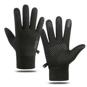 Gants de cyclisme imperméables pas chers pour l'extérieur, gants d'hiver chauds à doigts complets avec écran tactile pour hommes et femmes, gants de moto et de sport - Product Image 2