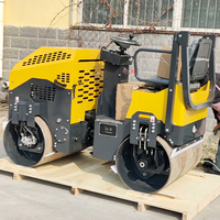 Compacteur à tambour à deux roues, compacteur vibrant diesel portable de 1 tonne, 1,5 tonne, 2 tonnes, à vendre