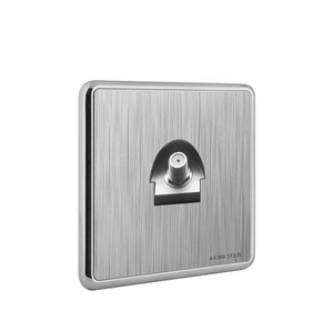 AKKOSTAR 86*86MM Interrupteur/Prise Blanc Argent Or pour Sonnette de Porte, Téléphone Satellite, Ordinateur - Product Image 5