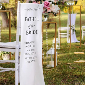 Runner da Tavolo Commemorativo per Matrimonio con Logo, Decorazione per Festa Nuziale, Vendita all'Ingrosso - Product Image 5