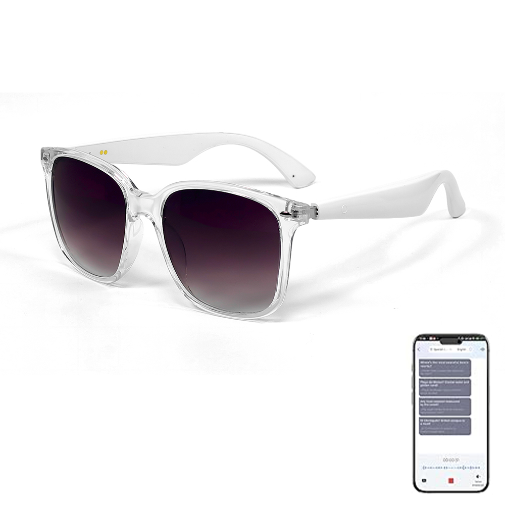 2026 Smart Wearable Headset GY500 Music Control UV Protection Lens AI Smart Translation Wireless Audio Glasses for Women Man