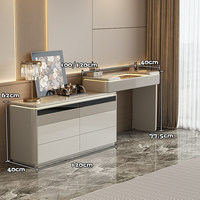 Table de toilette moderne italienne en bois massif écologique avec tiroirs intégrés, meuble de chevet de luxe haut de gamme pour chambre à coucher