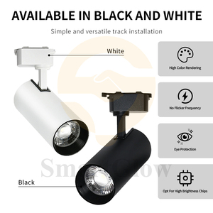 10W 20W 30W 40W feux de piste commercial maison LED <span class=keywords><strong>éclairage</strong></span> de piste de haute qualité noir blanc COB <span class=keywords><strong>éclairage</strong></span> de piste <span class=keywords><strong>magasin</strong></span> feux de piste - Product Image 6