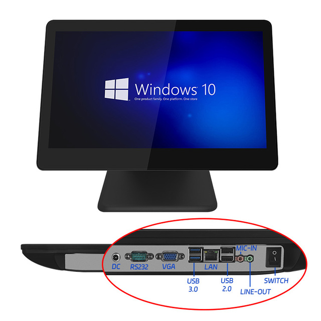 Sinmar Retail Restaurant Pos Terminal Machines Supermarket All in One Windows Touch Screen Pos System Hardware Manufacturer