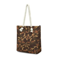 Sac de plage jaune à motifs floraux pour femmes, sac de shopping décontracté en gros, sacs fourre-tout personnalisés avec impression de logo DIY sur demande, MOQ 1 pièce
