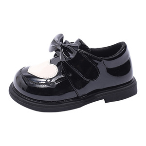 Nouvelles chaussures décontractées pour filles en cuir PU à semelle souple avec nœud en forme de cœur, collection printemps-automne - Product Image 5