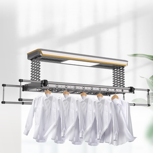 Disinfection and drying remote control lifting intelligent home double bracket horizontal bar electric drying rack - Product Image 2
