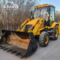 Chargeuse-pelleteuse JCB 3CX d'occasion à faible nombre d'heures de fonctionnement, 8 tonnes, 63 kW, moteur JCB, godet frontal de 1,0 m³, chargeuse-excavatrice multifonction - Vente chaude