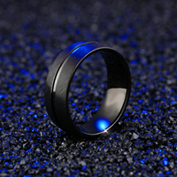 Fabrik-Premium Hip-Hop-Stil Coole Ringe Herr der Ringe Schwarze Ringe für Männer