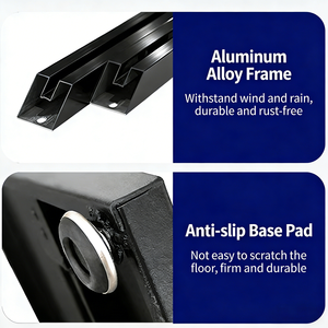 Support de bannière économique en aluminium, portable et léger, avec logo personnalisé, pour exposition, ODM OEM - Product Image 3